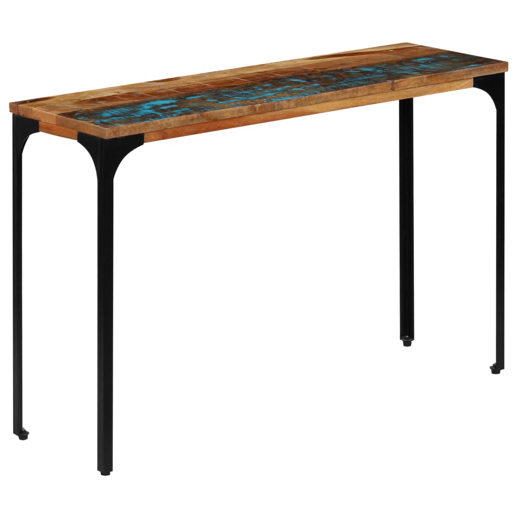 Konsolbord 120x35x76 cm massivt genbrugstræ - number 1.