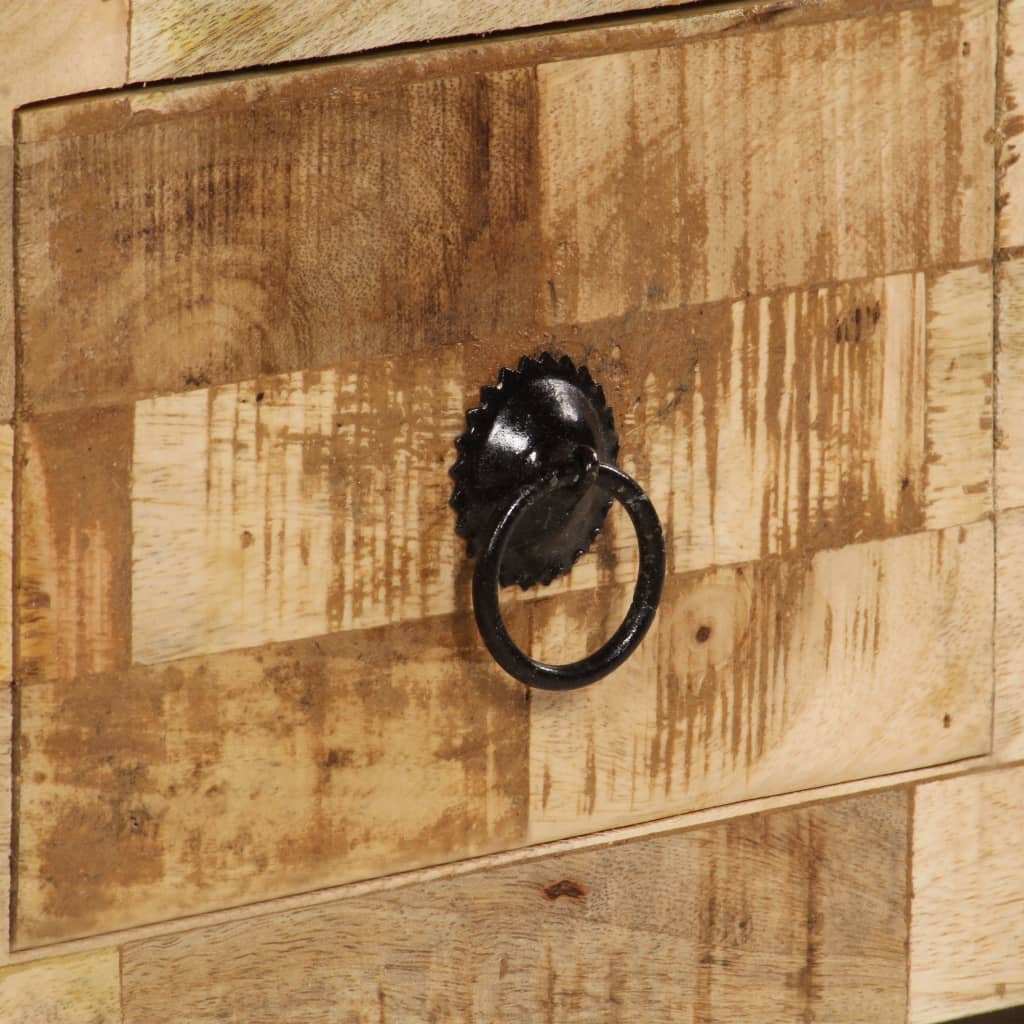 Stolik kawowy z litego drewna mango 80 x 40 x 35 cm - number 6.