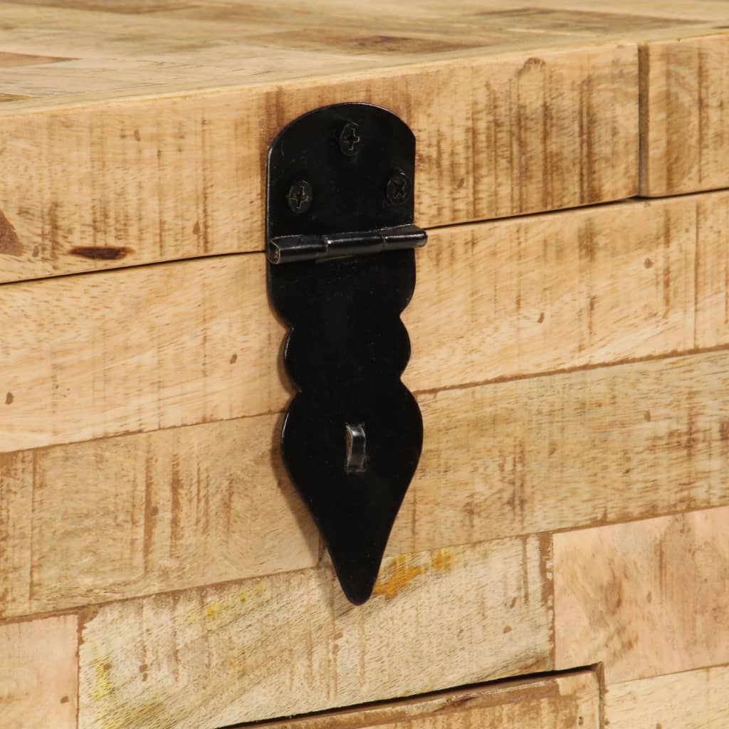 Stolik kawowy z litego drewna mango 80 x 40 x 35 cm - number 5.