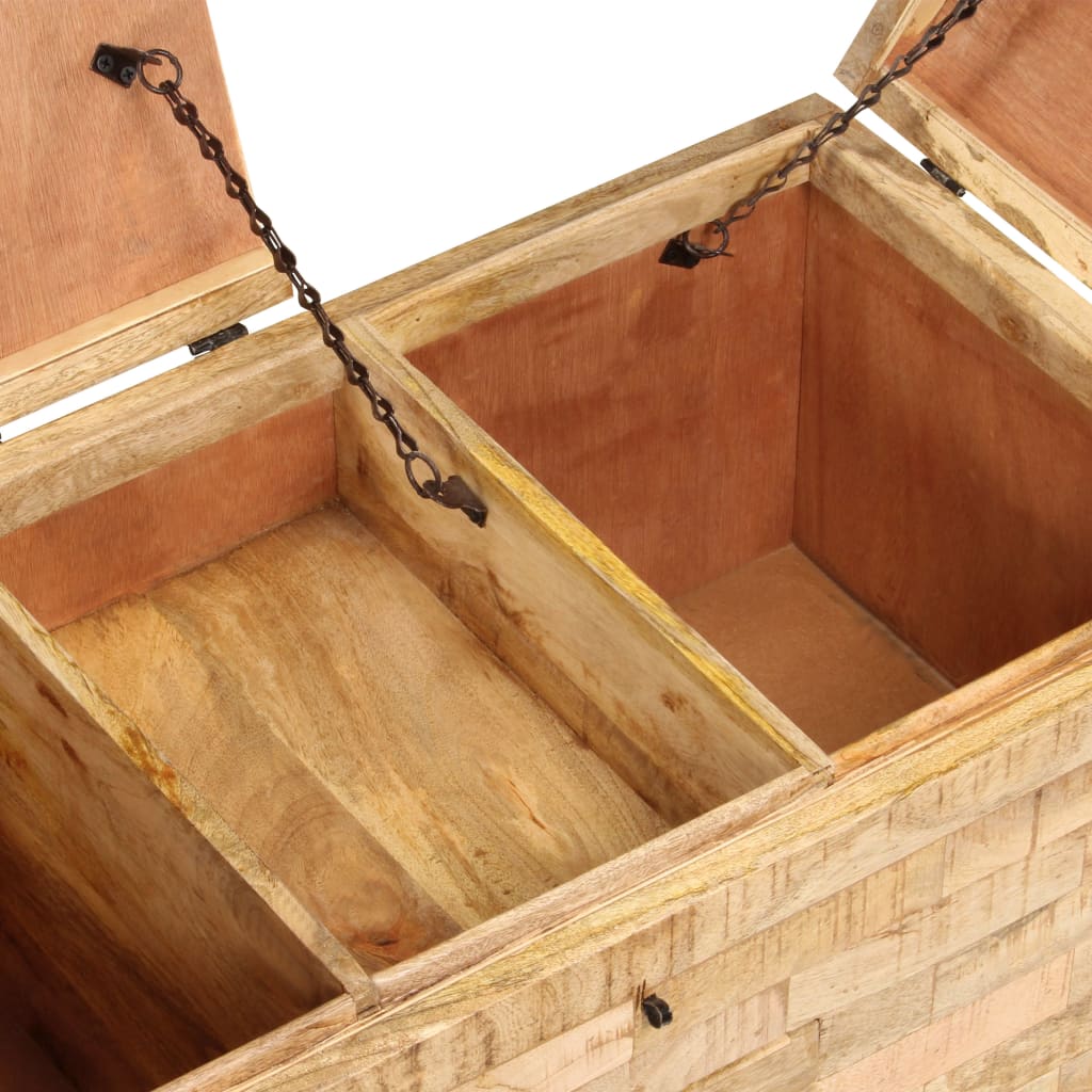 Stolik kawowy z litego drewna mango 80 x 40 x 35 cm - number 7.