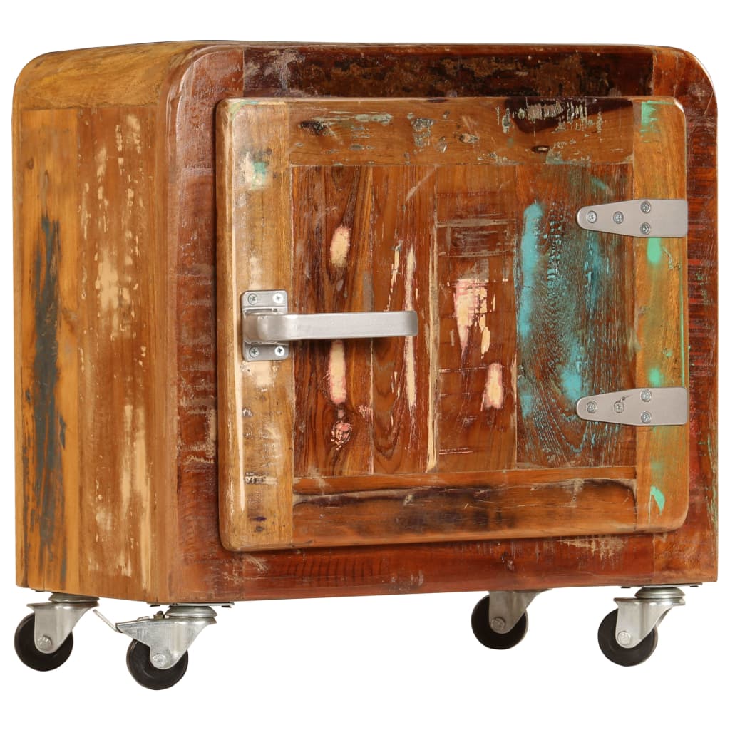 Sengeskab 50x30x50 cm massivt genbrugstræ - number 12.