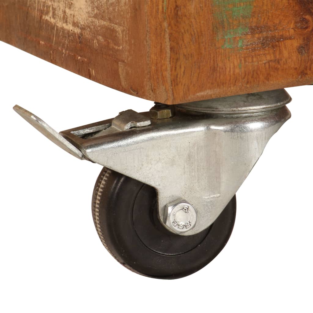 Sengeskab 50x30x50 cm massivt genbrugstræ - number 8.