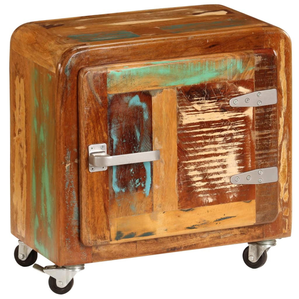 Sengeskab 50x30x50 cm massivt genbrugstræ - number 10.