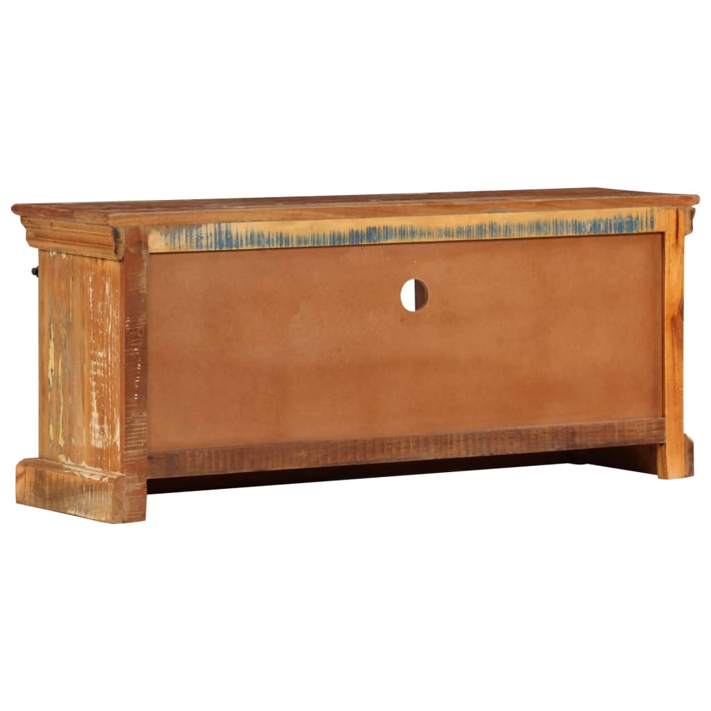 Tv-skab 110x30x45 cm massivt genbrugstræ - number 6.