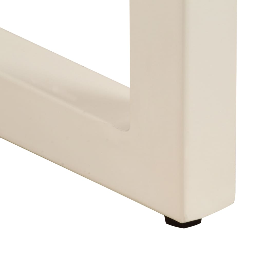 Spisebord massivt mangotræ og stål 115 x 55 x 76 cm - number 9.