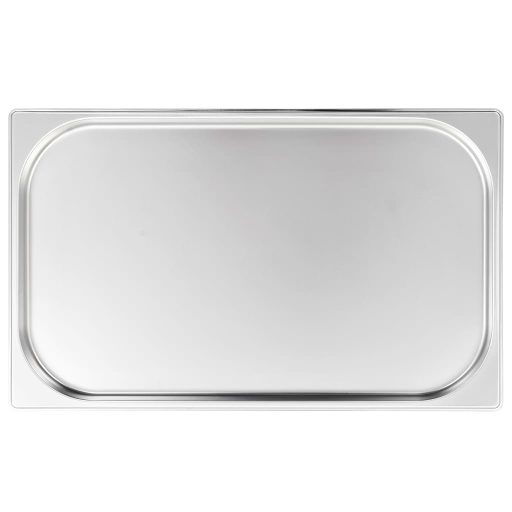 Gastronorm beholder 4 stk. gn 1/1 20 mm rustfrit stål - 530 x 325 x 20 mm - number 5.