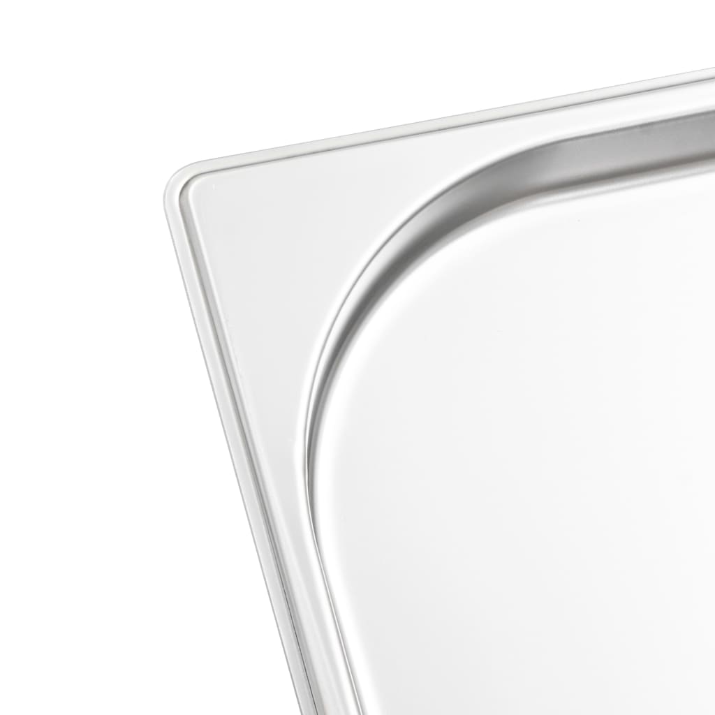 Gastronorm beholder 4 stk. gn 1/1 20 mm rustfrit stål - 530 x 325 x 20 mm - number 7.