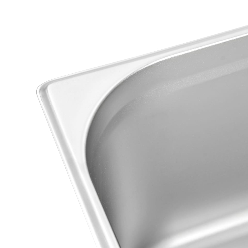 Gastronorm beholder 2 stk. gn 1/1 200 mm rustfrit stål - number 7.