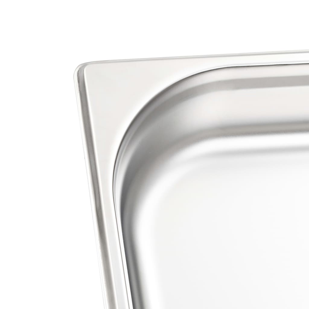 Gastronorm beholder 4 stk. gn 1/2 65 mm rustfrit stål - 325 x 265 x 65 mm - number 7.