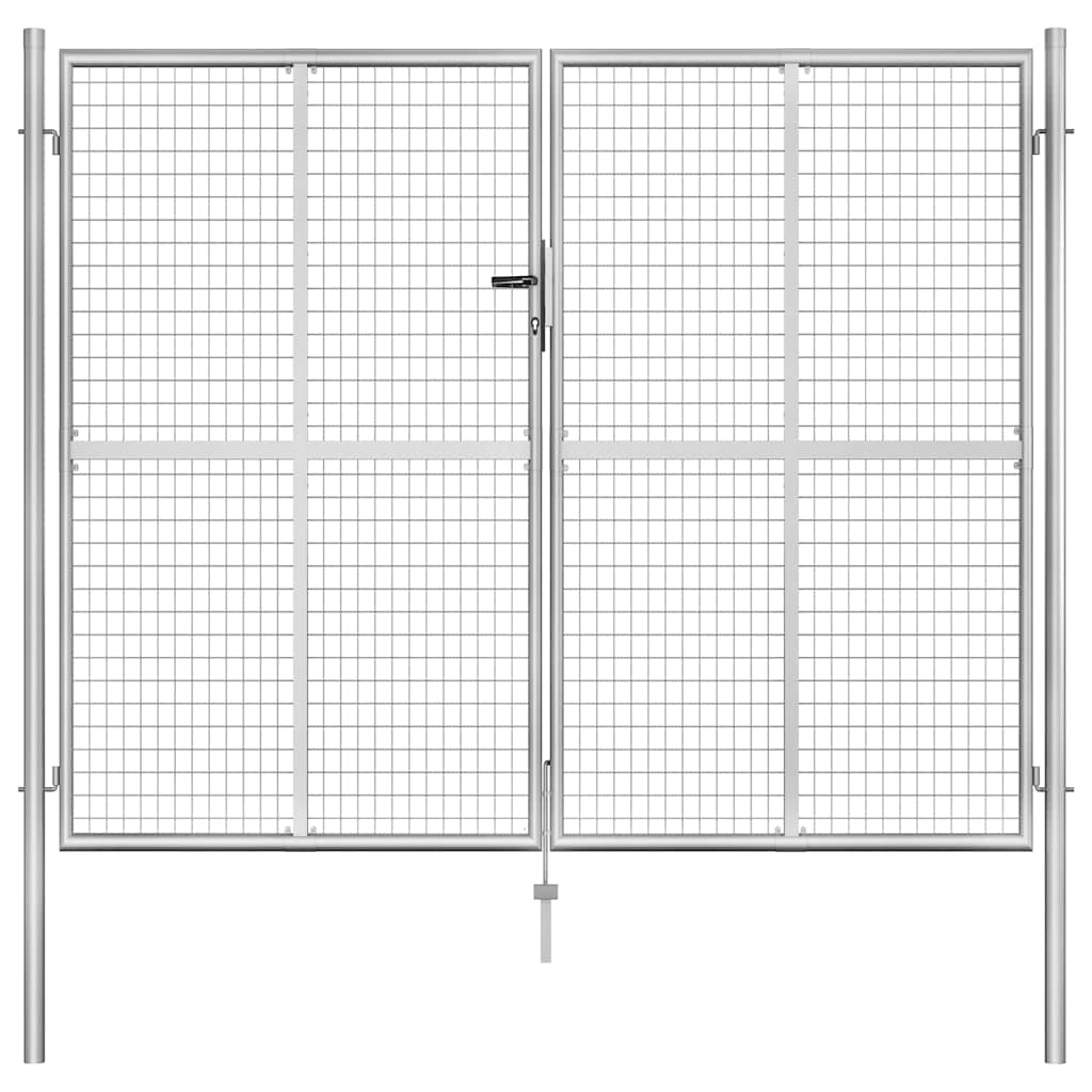Havelåge galvaniseret stål sølvfarvet - 306 x 250 cm - number 1.