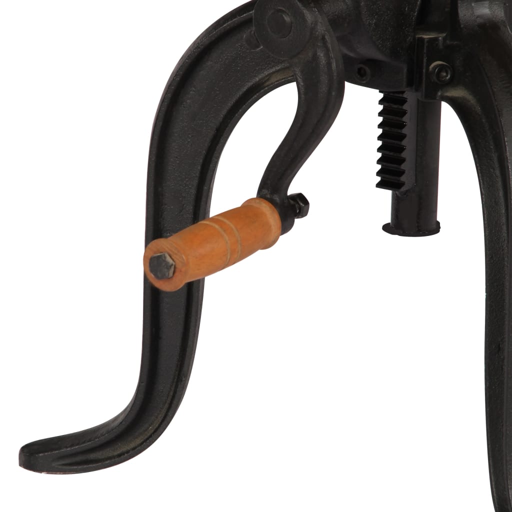 Stolik pomocniczy 45 x (45-62) cm lite drewno mango i żeliwo - number 4.