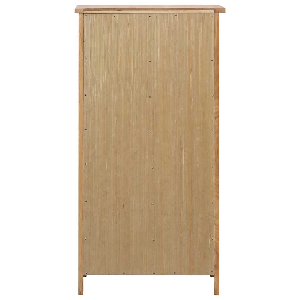 Shoe cabinet 76 x 37 x 105 cm solid oak - number 4.