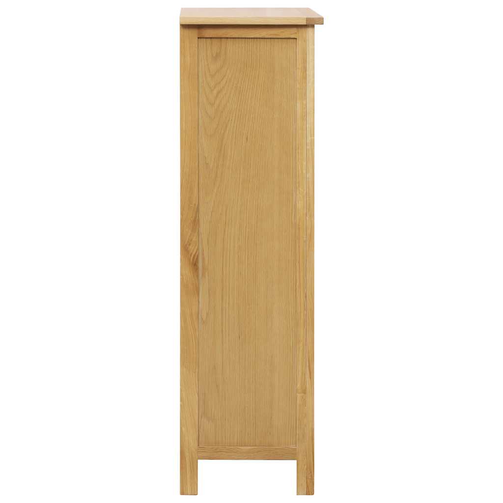 Shoe cabinet 76 x 37 x 105 cm solid oak - number 3.