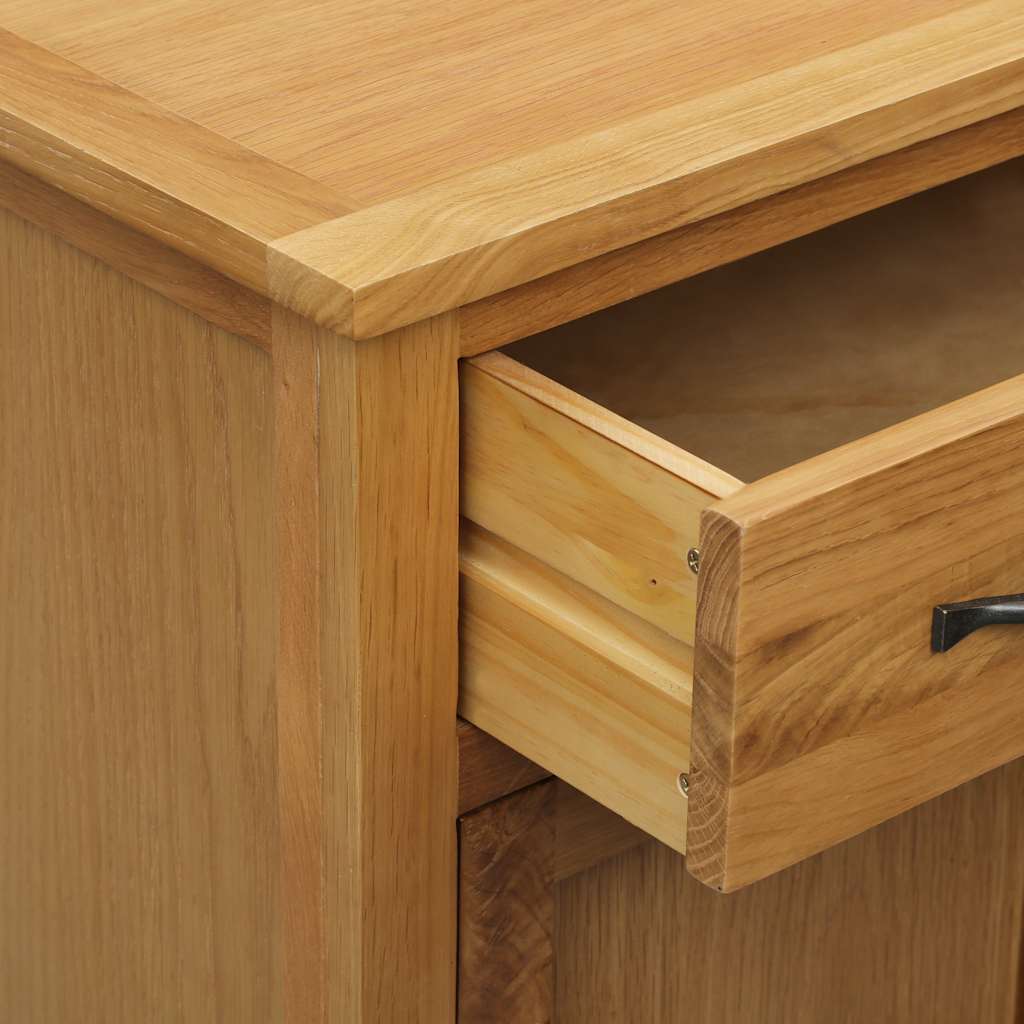 Shoe cabinet 76 x 37 x 105 cm solid oak - number 6.