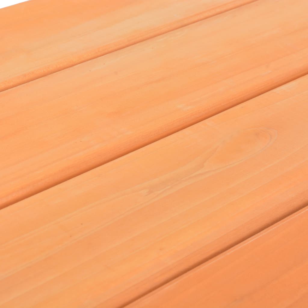 Picnicbord med bænke til børn 89 x 79 x 50 cm massivt grantræ - number 5.