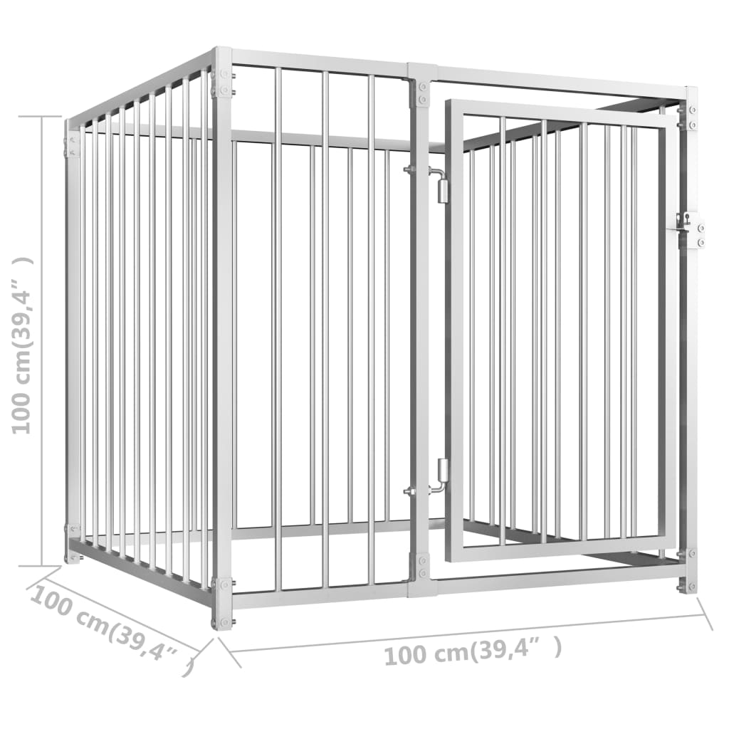 Cage pour chien d'extérieur - 100 x 100 x 100 cm, 1 - number 6.