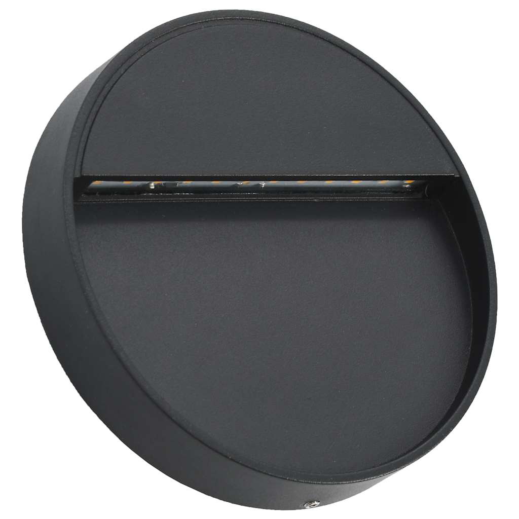 Lampes murales led extérieures 2 pcs. 3 w round black - number 3.