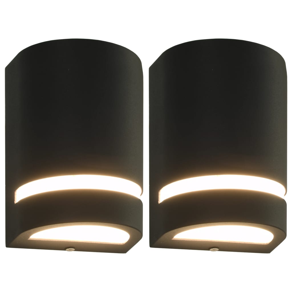 Lampes murales extérieures 2 pcs. 35 w black semi-final - number 1.