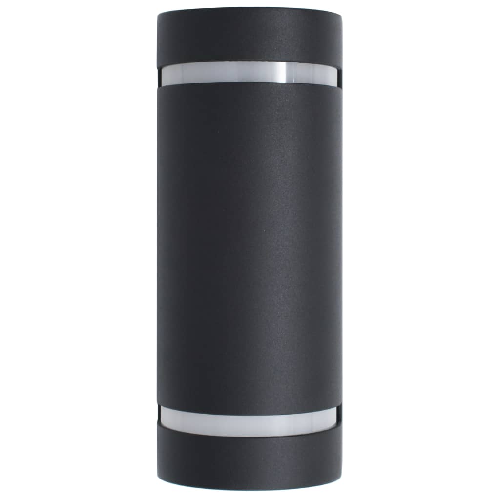 Appliques murales d'extérieur 2 pcs. 35 w semi-rondes noires - number 5.