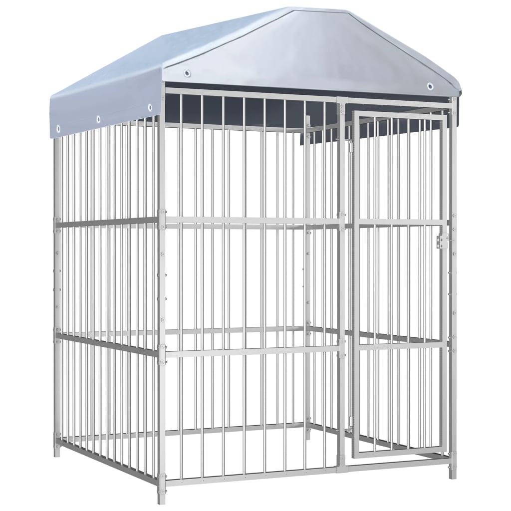 Cage de chien extérieur avec toit 150 x 150 x 200 cm - number 1.