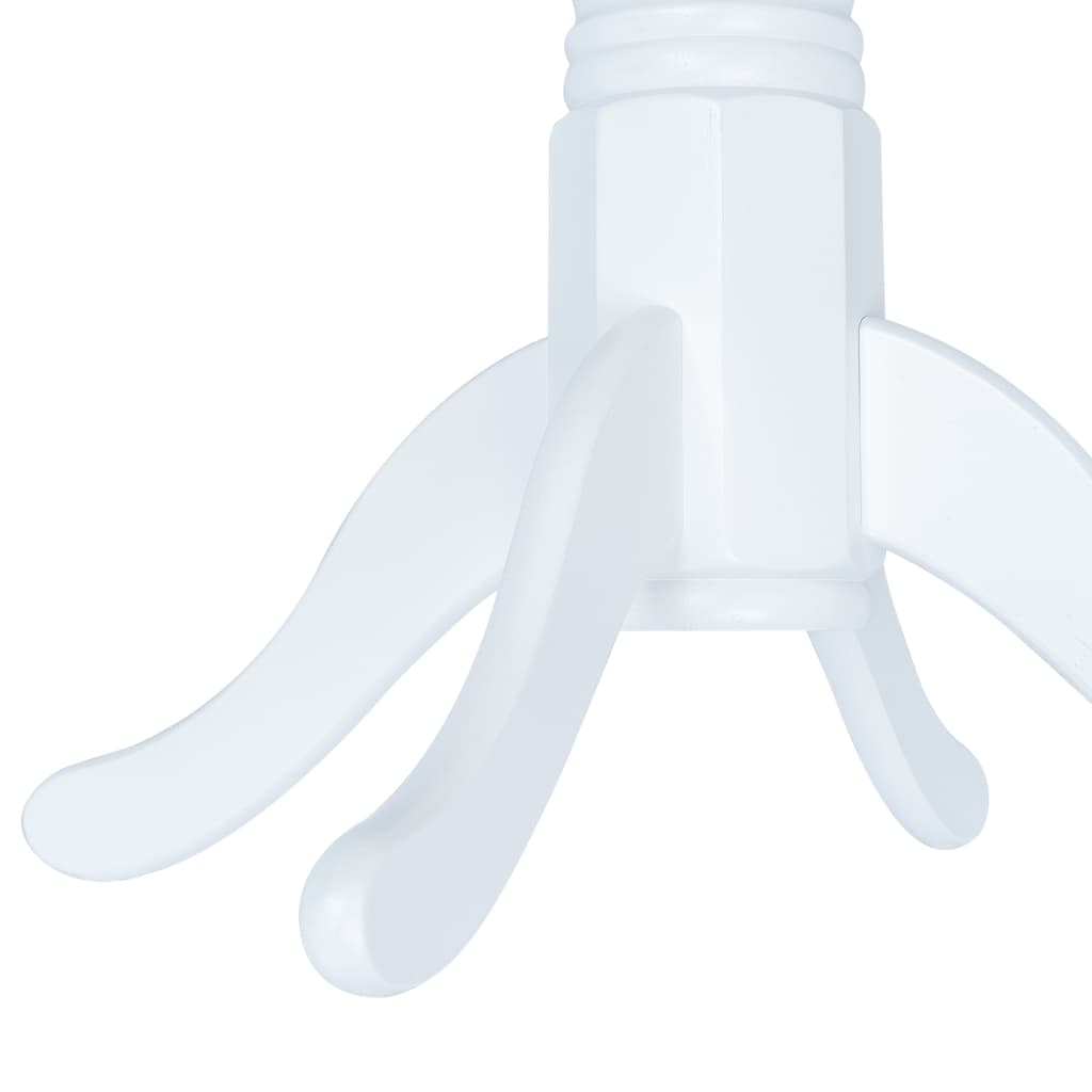 Spisebord 106 cm massivt gummitræ - hvid, 1 - number 2.