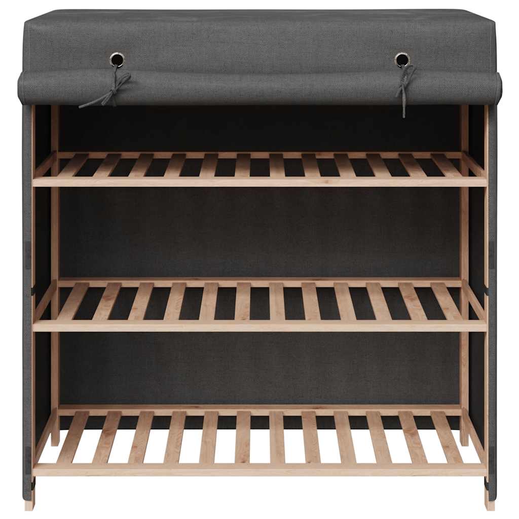 Ormarić za cipele s poklopcem 79 x 40 x 80 cm tkanina - siva, 1 - number 3.