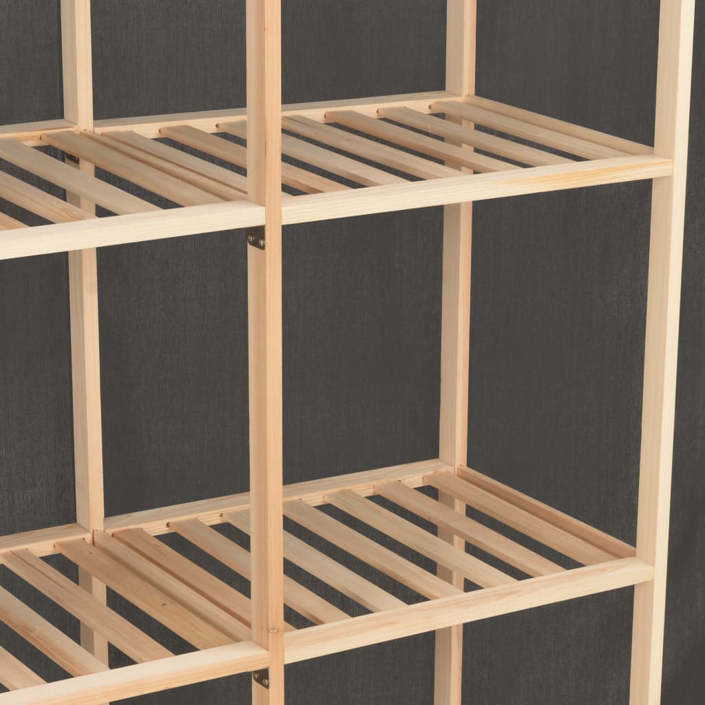 Ormar 173 x 40 x 170 cm tkanina - siva, 1 - number 5.