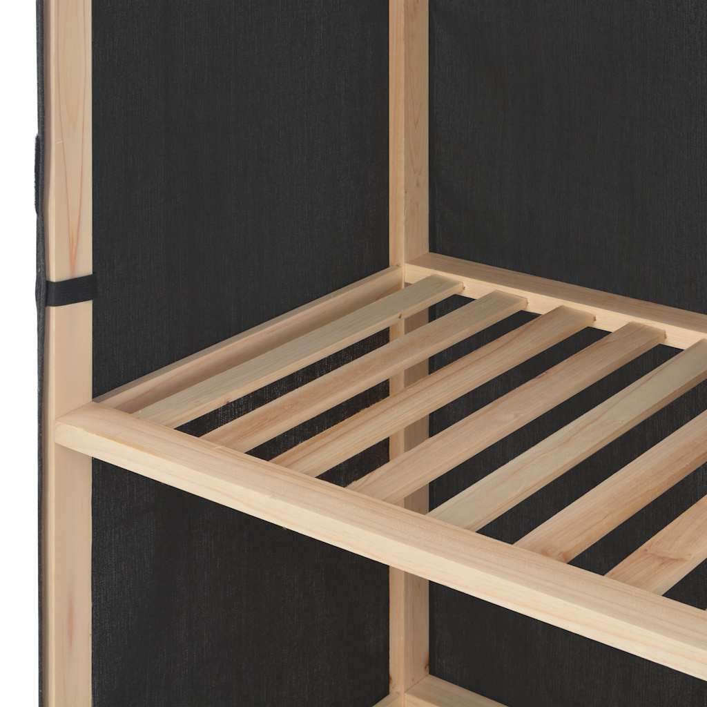 Klædeskab 110 x 40 x 170 cm stof grå - number 5.