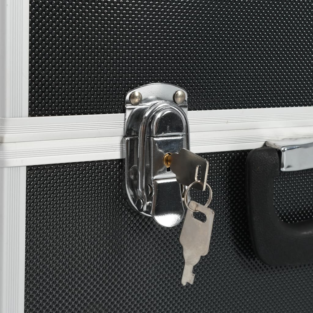 Kutija za alat 38 x 22,5 x 34 cm aluminij - crna - number 7.