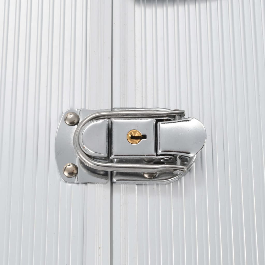 Værktøjskasse 47 x 36 x 20 cm sølvfarvet aluminium - number 9.