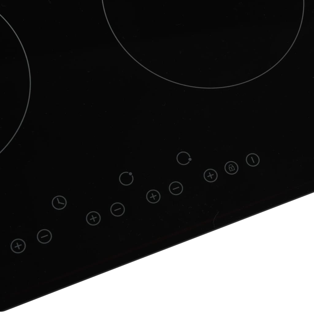 Ceramic hob with 4 heating zones touch panel 6600 w - number 4.