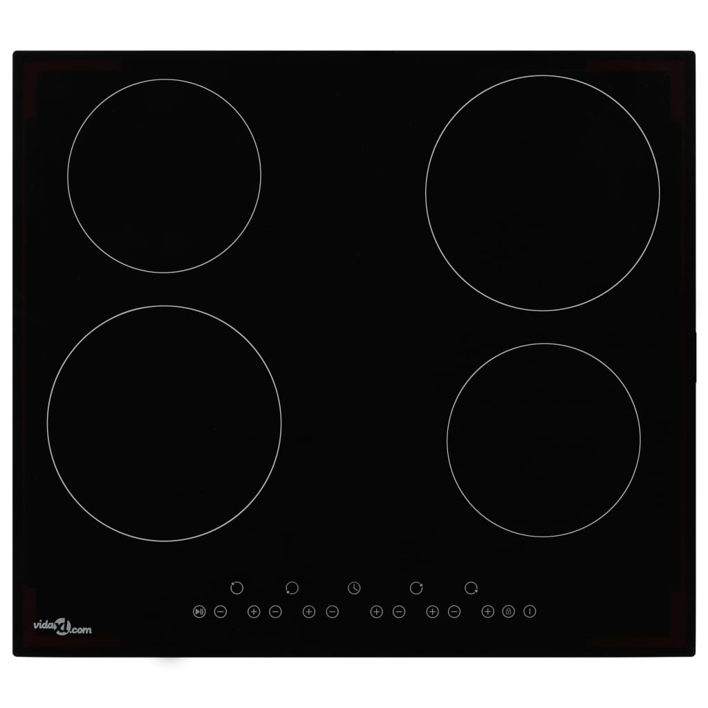 Ceramic hob with 4 burners touch control 6000 w - number 1.