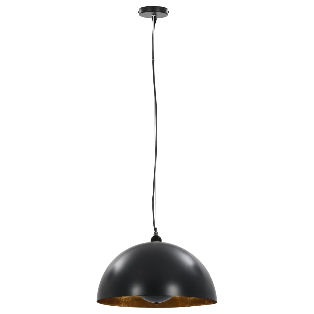 Ceiling lamps pcs. hemisphere e27 black and gold colored - 40 cm, 2 - number 3.