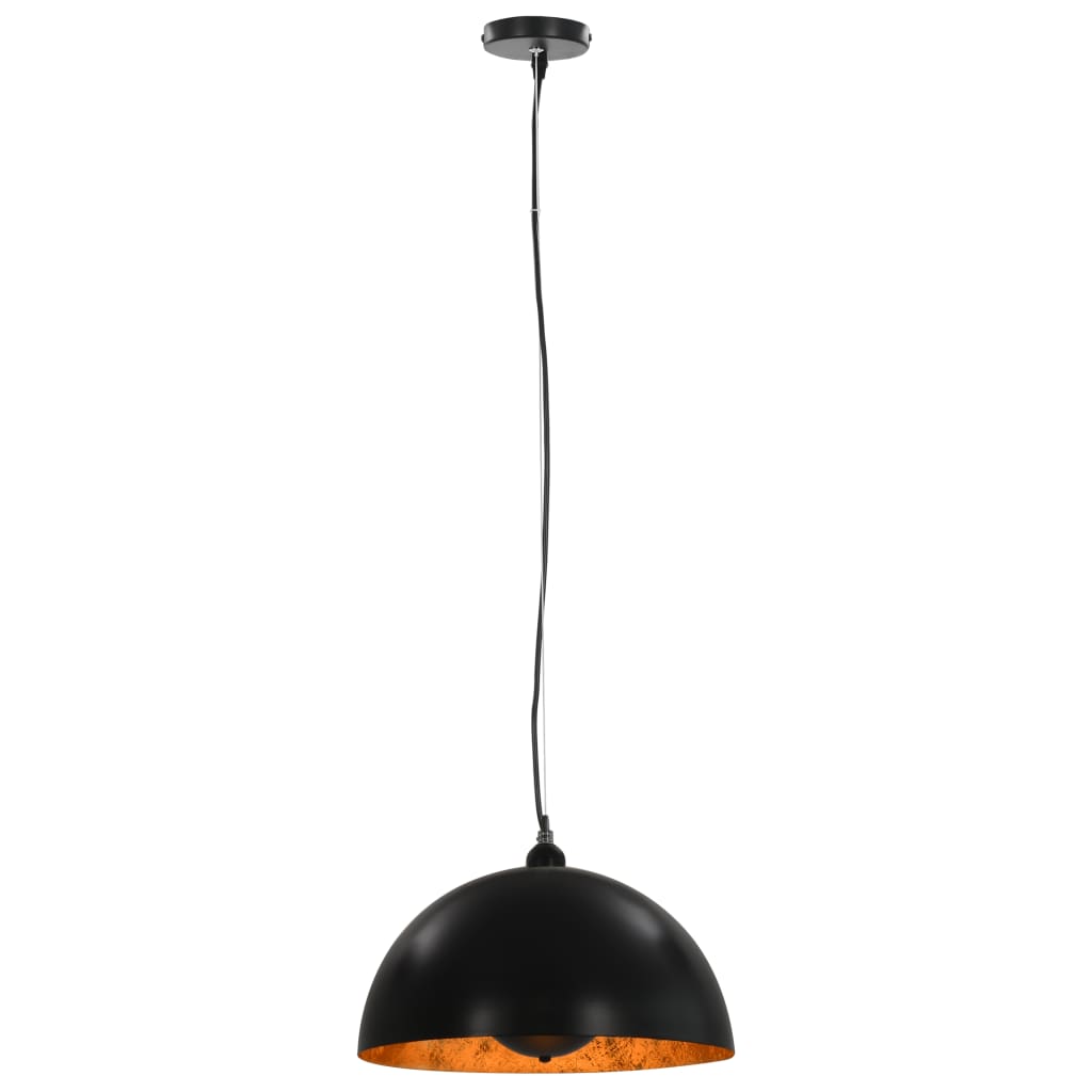 Ceiling lamps pcs. hemisphere e27 black and gold colored - 40 cm, 2 - number 4.