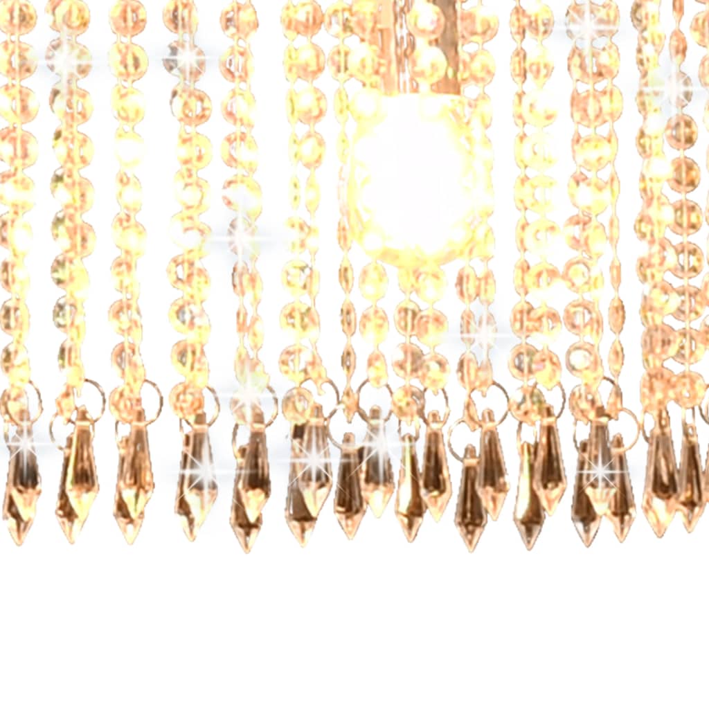 Ceiling lamp with crystal beads 104 cm e14 silver-coloured - number 8.
