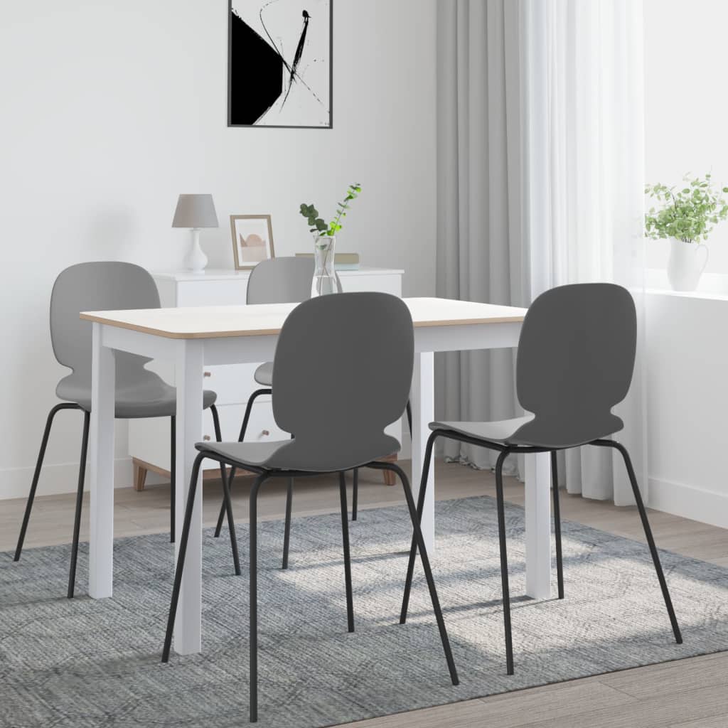 Spisebord 114 x 71 x 75 cm massivt gummitræ hvid og brun - number 1.