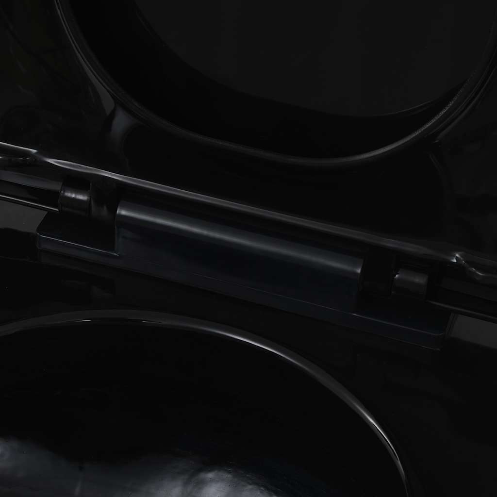 Wc suspendu avec réservoir caché en céramique noire - number 9.