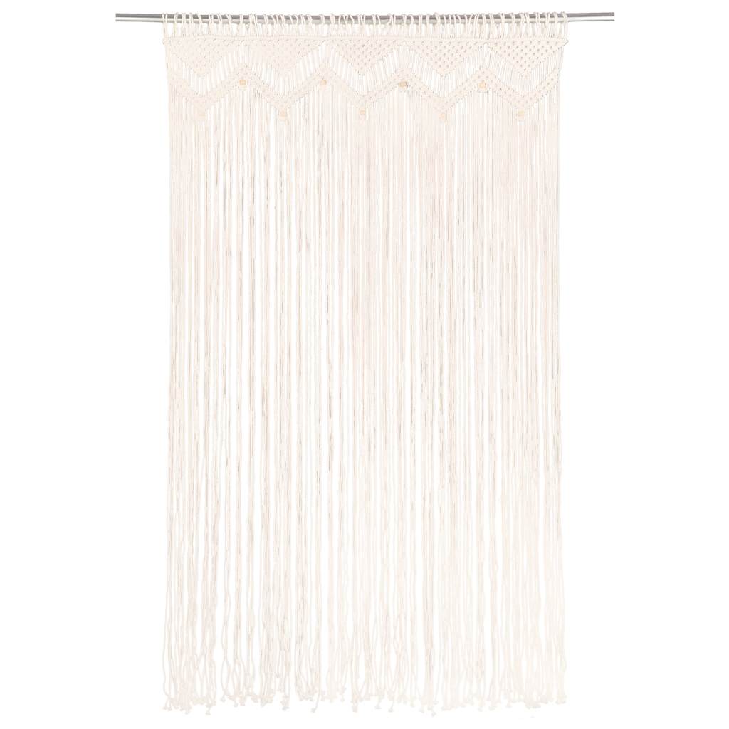 Macrame curtain 140x240 cm cotton - cream, 1 - number 2.