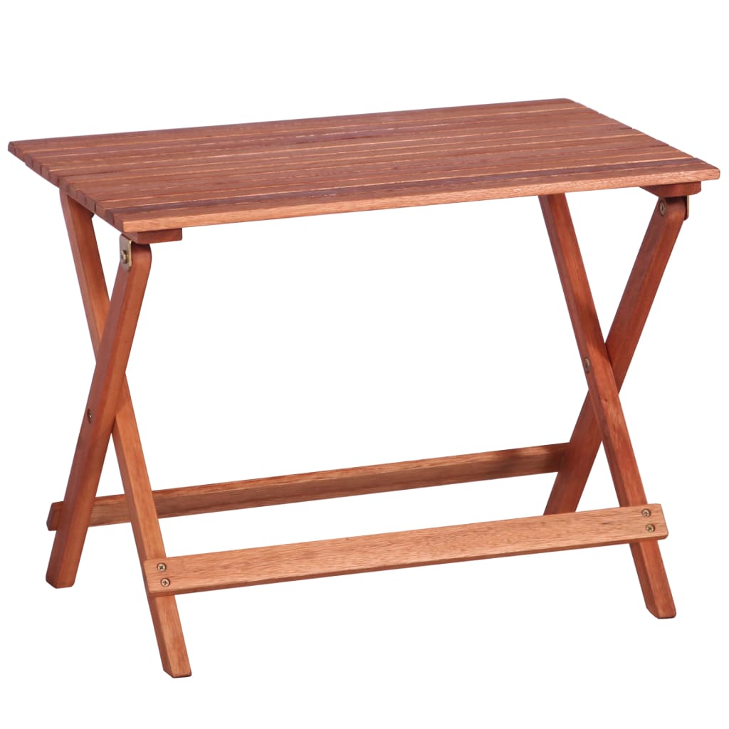 Utendørs spisebordsett for barn 4 stk massivt eukalyptustre - number 4.