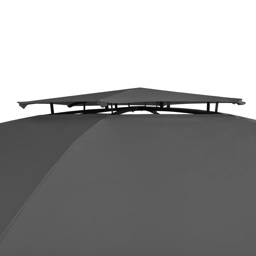 Vrtna nadstrešnica paviljonski šator sa zastorima šesterokutni 360x265 cm - number 4.