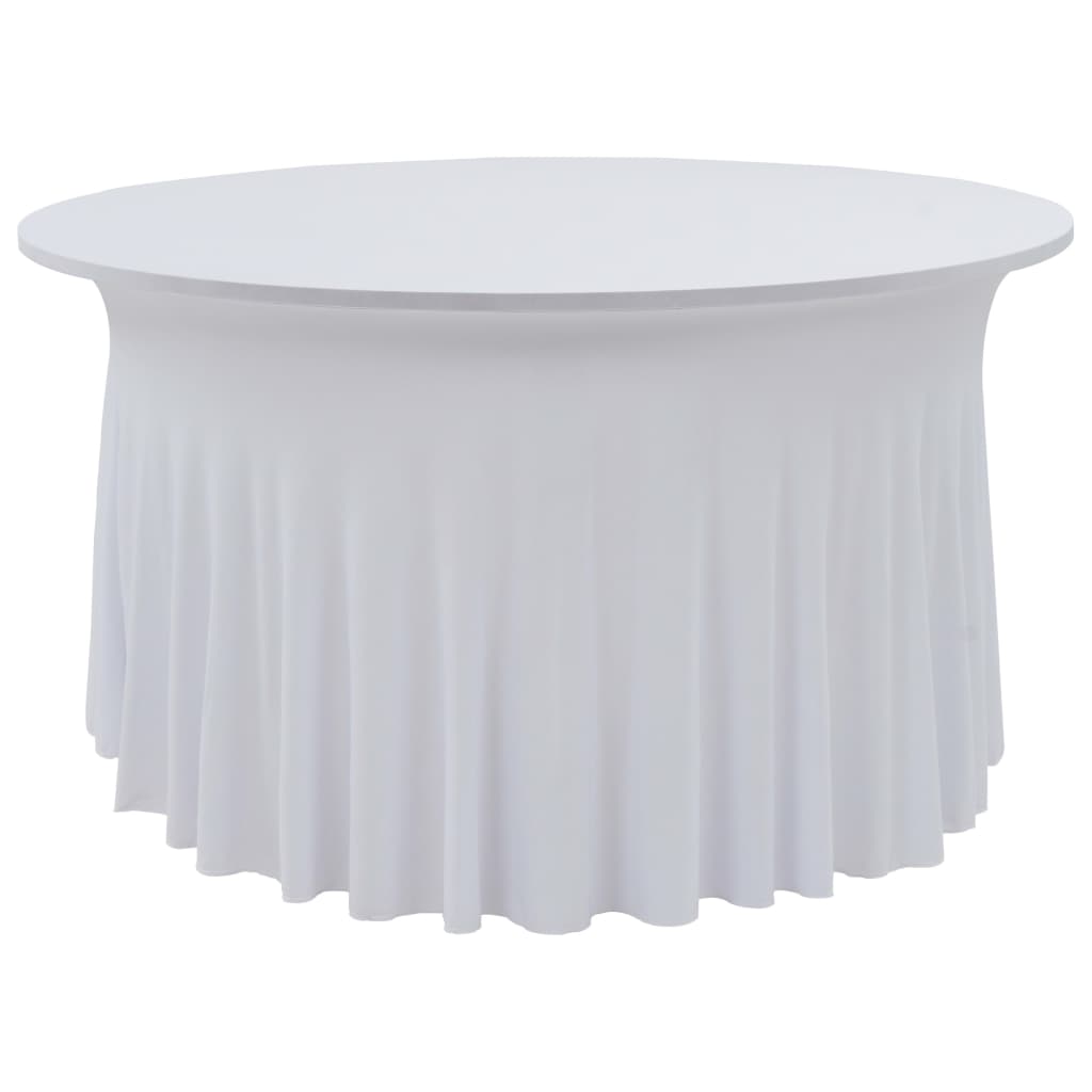 Nappes extensibles avec jupe - blanc, 180 x 74 cm, 2 - number 1.
