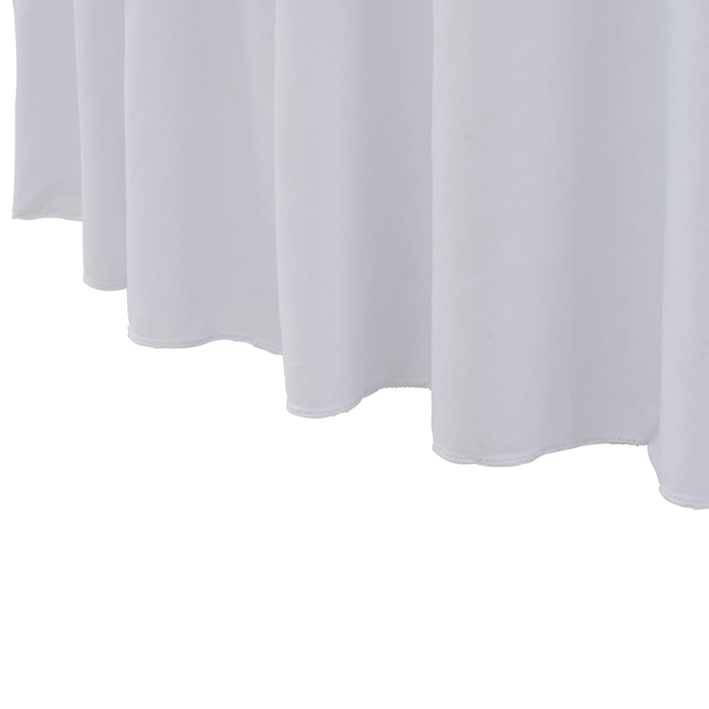 Nappes extensibles avec jupe - blanc, 180 x 74 cm, 2 - number 3.