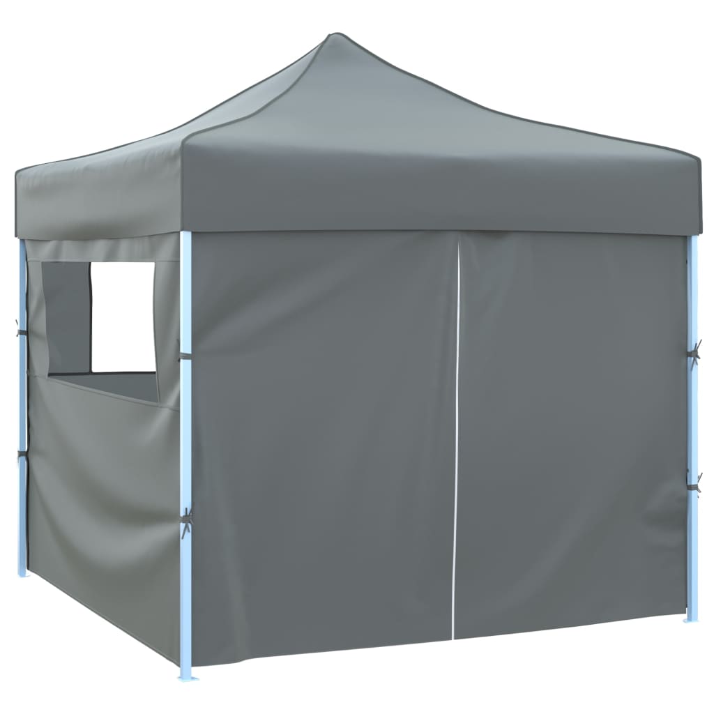 Foldable marquee pop-up with 4 side walls 3 x 3 m anthracite grey - number 2.