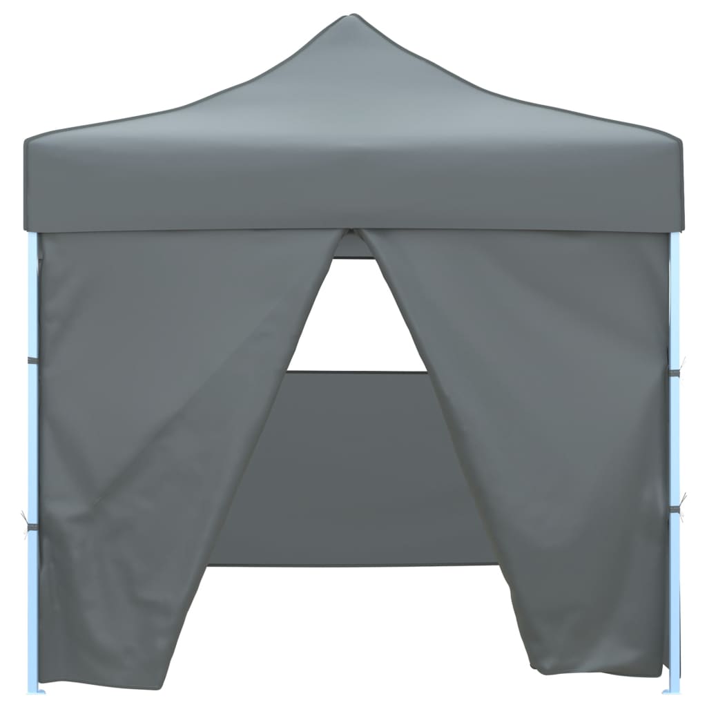 Foldable marquee pop-up with 4 side walls 3 x 3 m anthracite grey - number 3.