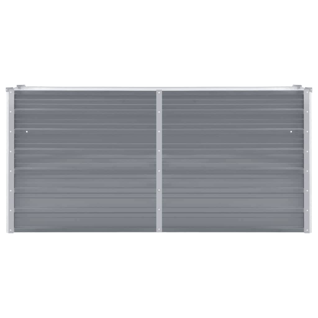 Raised bed 160x40x77 cm galvanized steel grey - number 3.