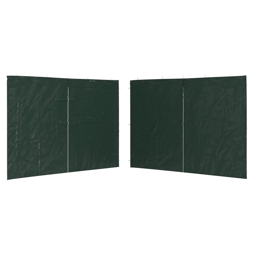 Walls for marquee 2 pcs. with zipper pe green - number 2.