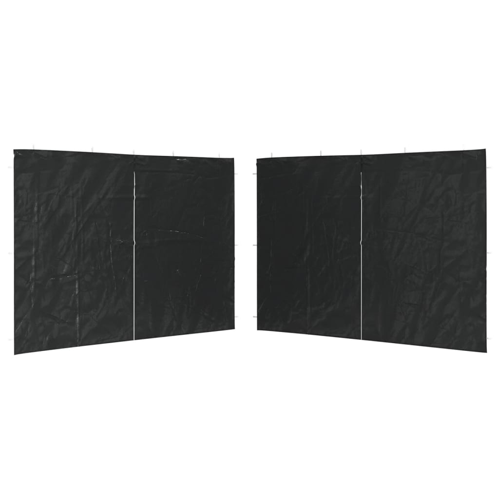 Boční stěna pro párty stan se zipem 2 ks. pe antracitově šedá - number 2.