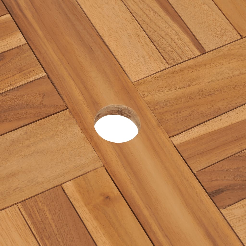 Sklopivi vrtni stol 85 x 76 cm puno tikovino drvo - number 8.