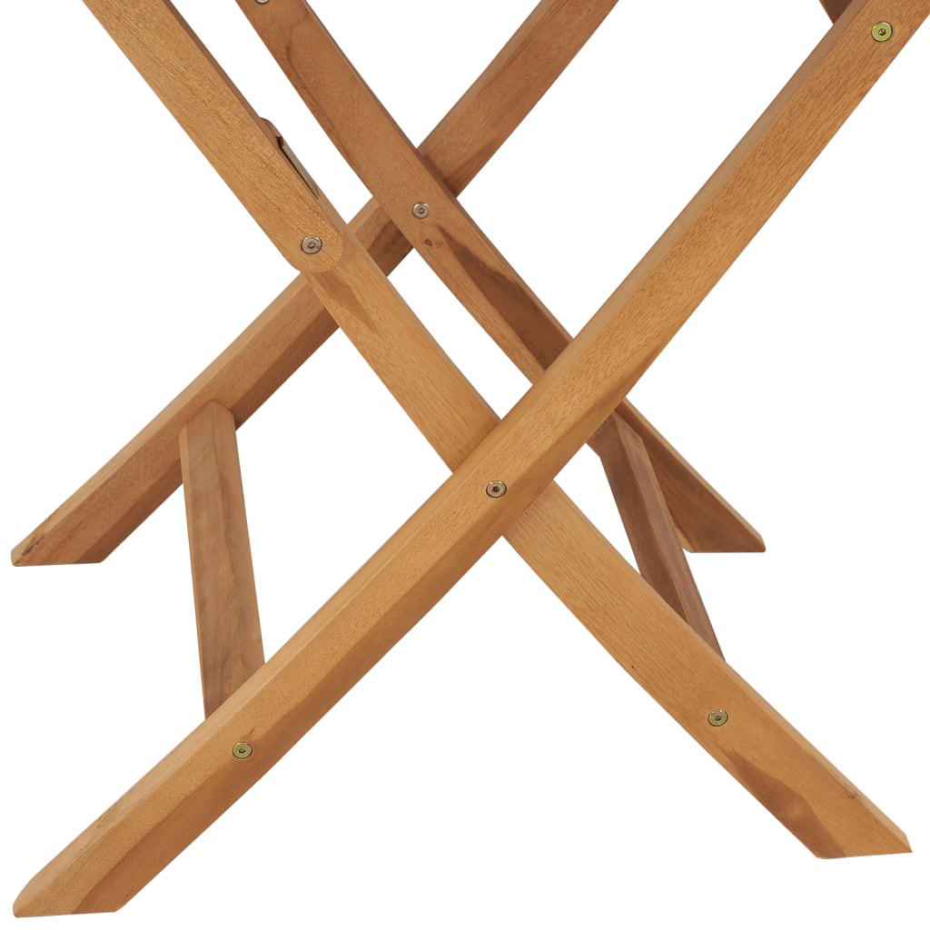 Sklopivi vrtni stol 85 x 76 cm puno tikovino drvo - number 7.