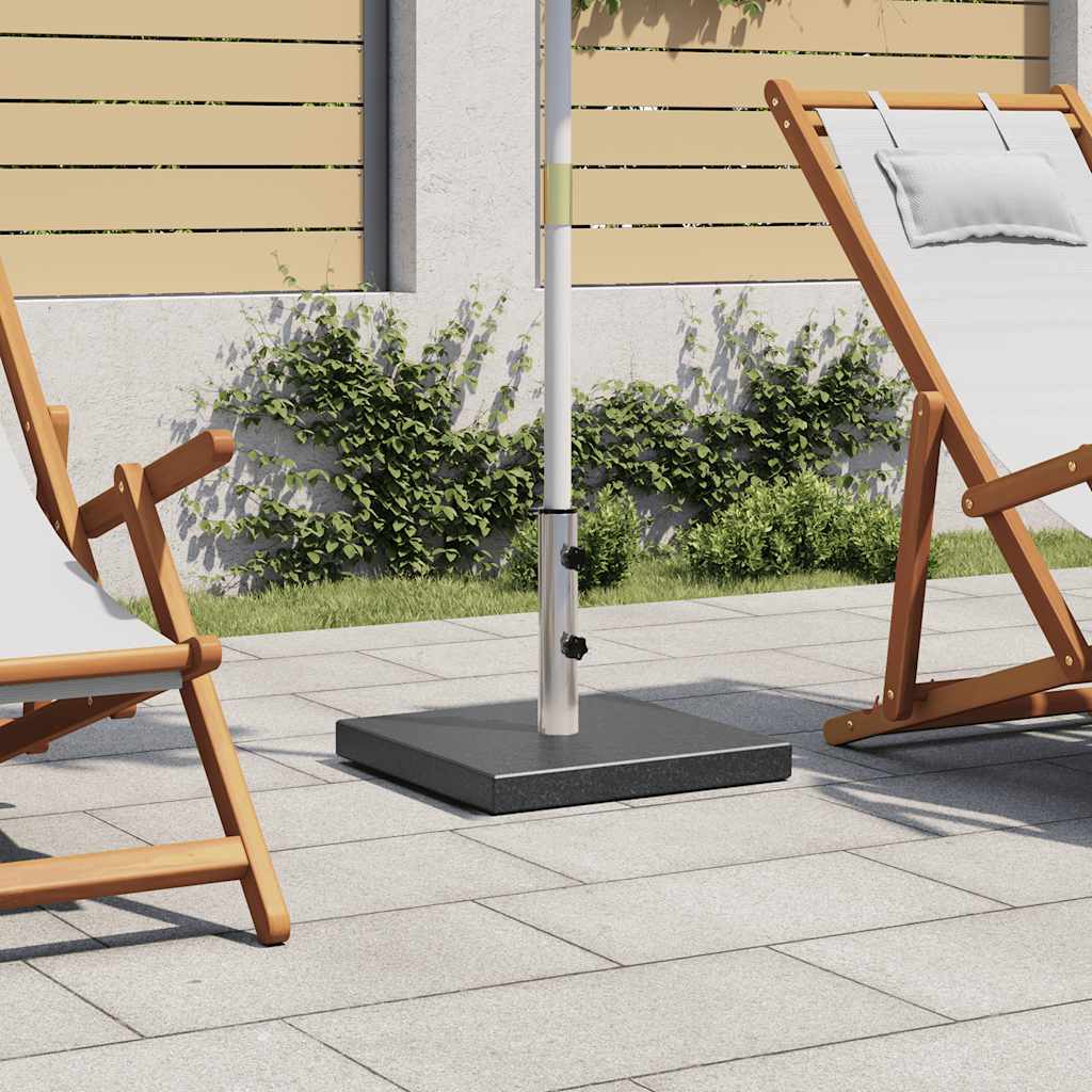 Parasolfod 28,5 kg firkantet granit sort - number 1.